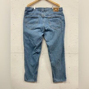 Vintage Ross Thomson 5-Pocket Light Wash Straight Jeans, Size 38” Waist, Hemmed